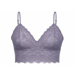b.tempt'd by Wacoal Gray Lace Longline Bralette Size XL Wireless 910219 NWOT